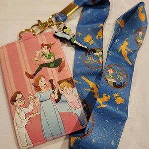 Loungefly Disney Peter Pan You Can Fly 70th Anniversary Lanyard ID Holder NEW